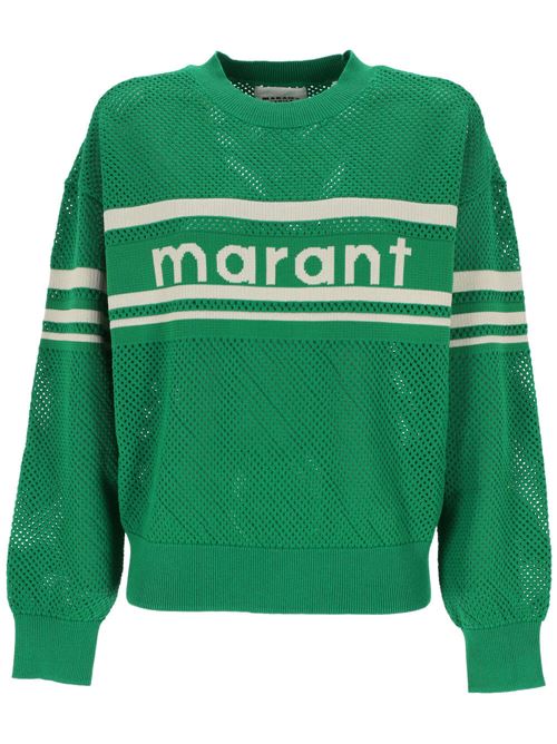 Maglia aperta verde smeraldo MARANT ETOILE | PU0407FAB1L10E60ED